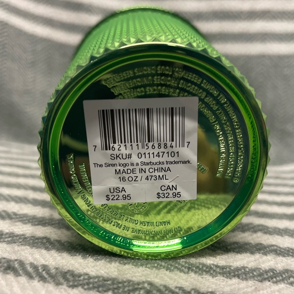 Starbucks New Green Spiked Iced Coffee Cup - Picture 2 of 2